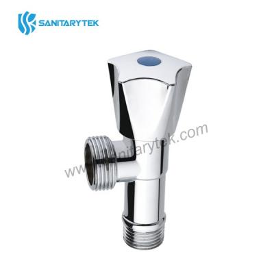 Washing machine angle valve, chrome plated