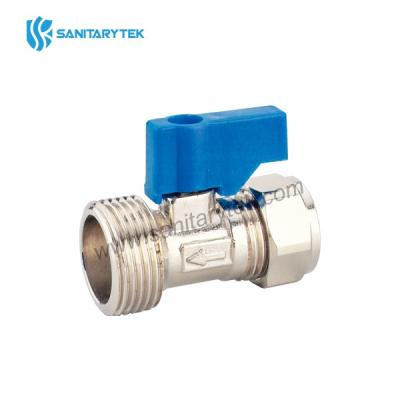 Washing machine valve straight 15mm x 3/4