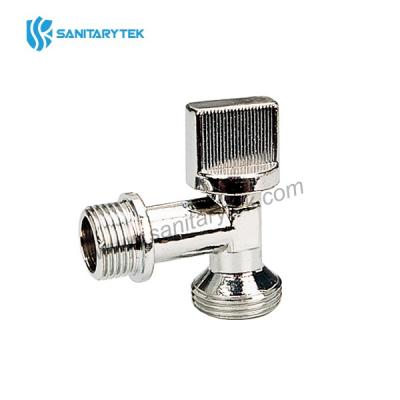 Washing machine angle ball valve