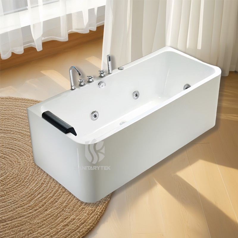Whirlpool massage acrylic bathtub