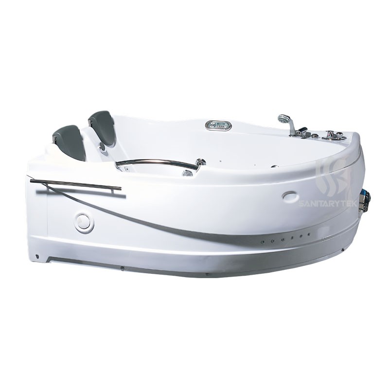 Whirlpool massage hydrotherapy corner bathtub hot tub 2 two person