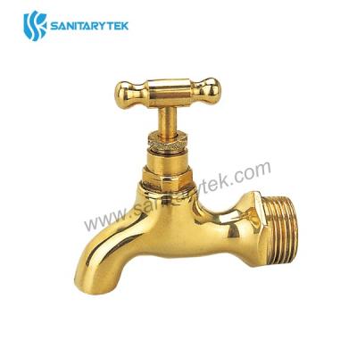 Yellow brass bibcock