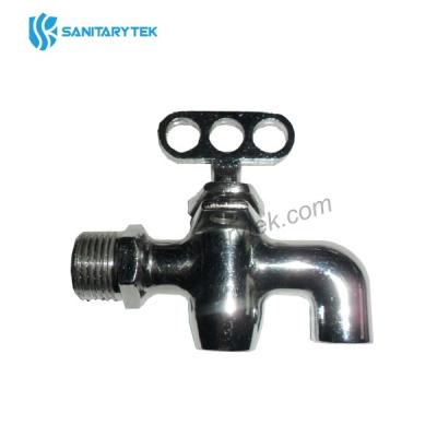 Zinc locking bib tap, chrome plated